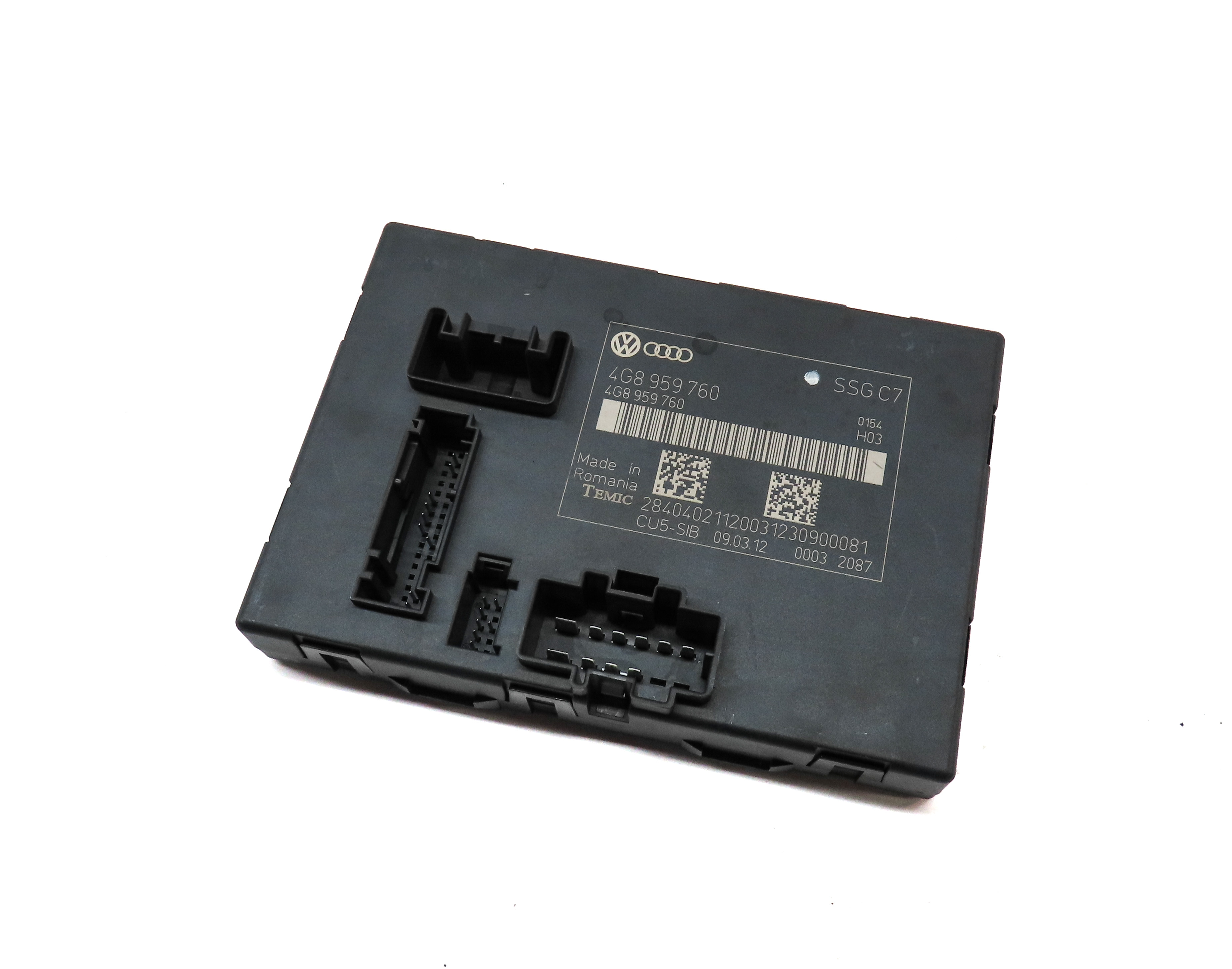 2012-2017 AUDI A6 S6 (C7) LEFT FRONT DRIVER MEMORY SEAT CONTROL MODULE — exact item pictured